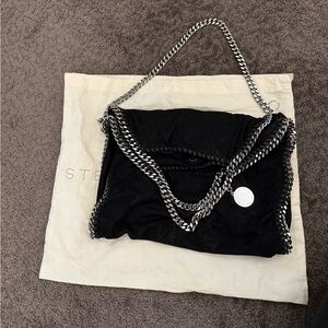 Stella McCartney Black Chain-Trimmed Women's Bag